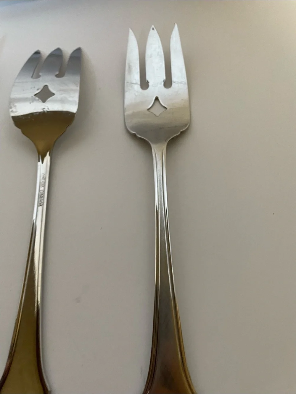 Oneida Silver Tone Stainless Serving Forks - Set of 3